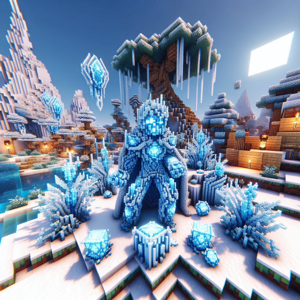 Menjelajahi Estetika Keren Skin Frost Diamond di Minecraft