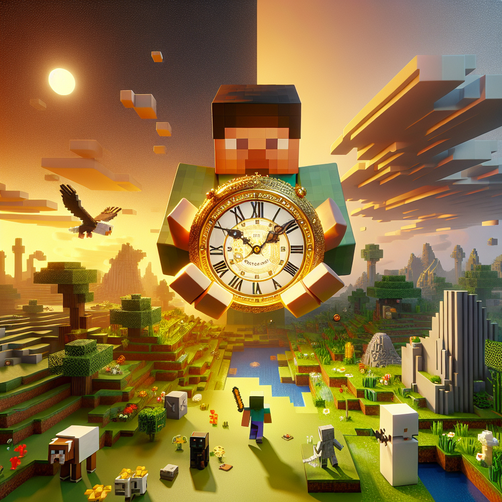 Menguasai Waktu di Minecraft: Panduan Menggunakan Jam Secara Efektif