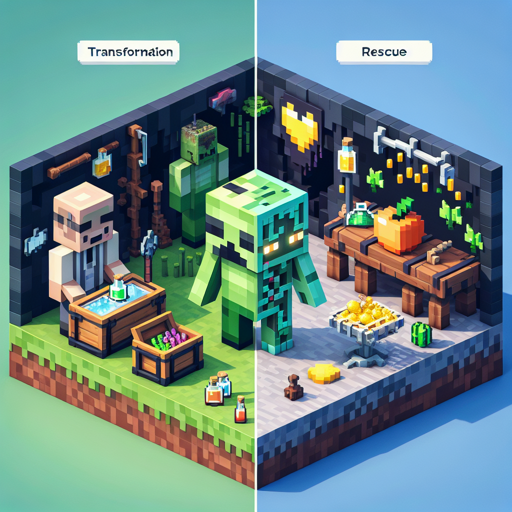 Mengubah Penduduk Desa Zombie Minecraft: Panduan untuk Menyembuhkan dan Memanfaatkan Potensi Mereka